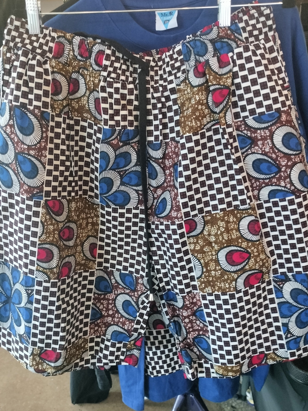 Ankara Peacock Men's Shorts